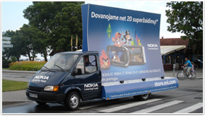 Promotruck, a perfect high impact outdoor advertising tool for local and regional campaigns